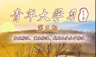 青年大学习2023第一期答案